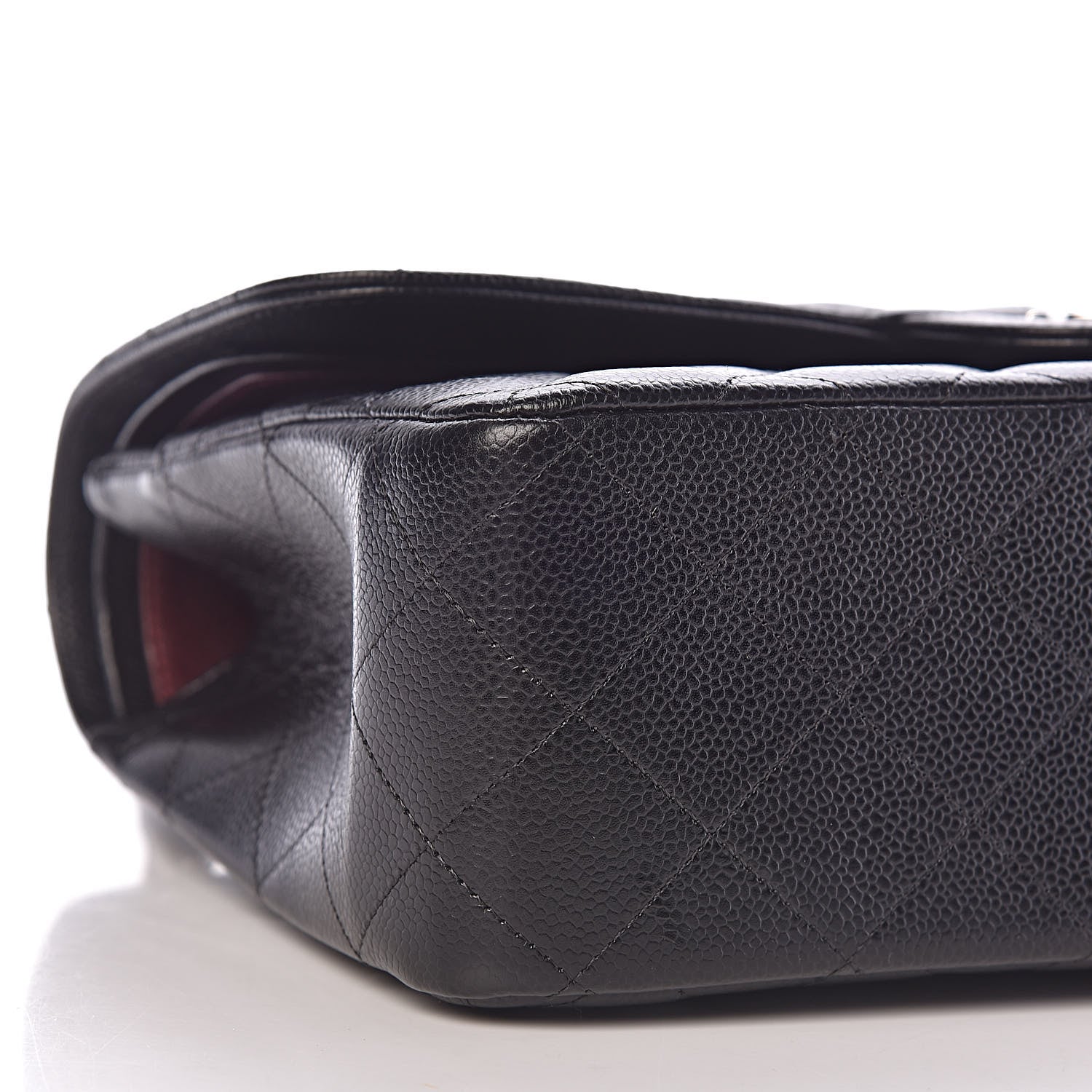 Chanel Caviar Quilted Jumbo Double Flap Black 10 of 12