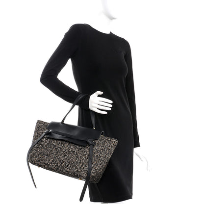 Celine Tweed Calfskin Small Belt Bag Black 2 of 10