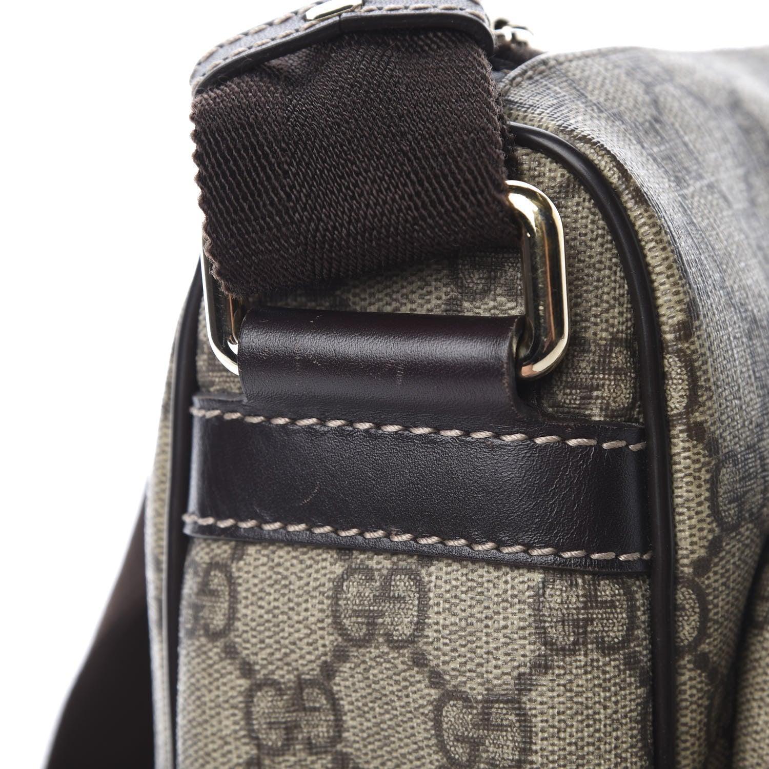 Gucci GG Plus Monogram Front Pocket Messenger Dark Brown 11 of 13