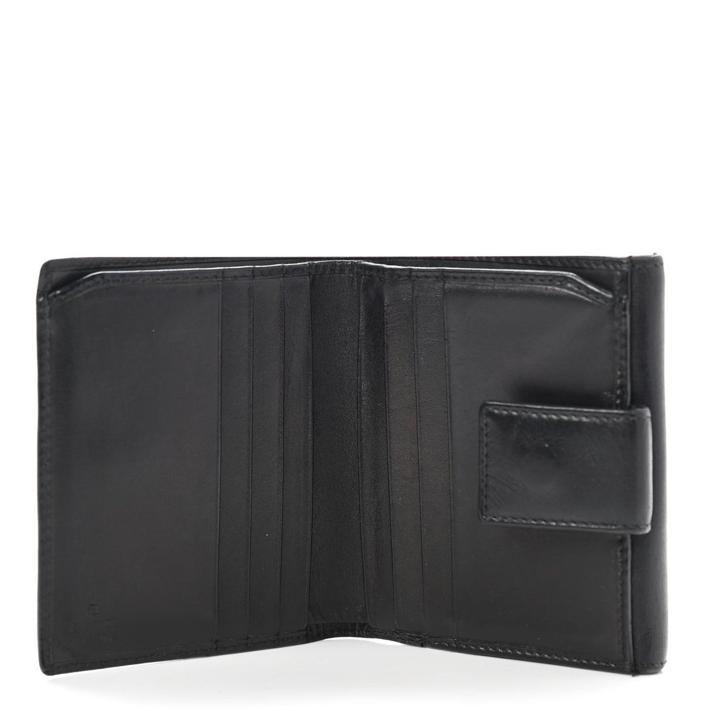 Calfskin Compact Wallet Black