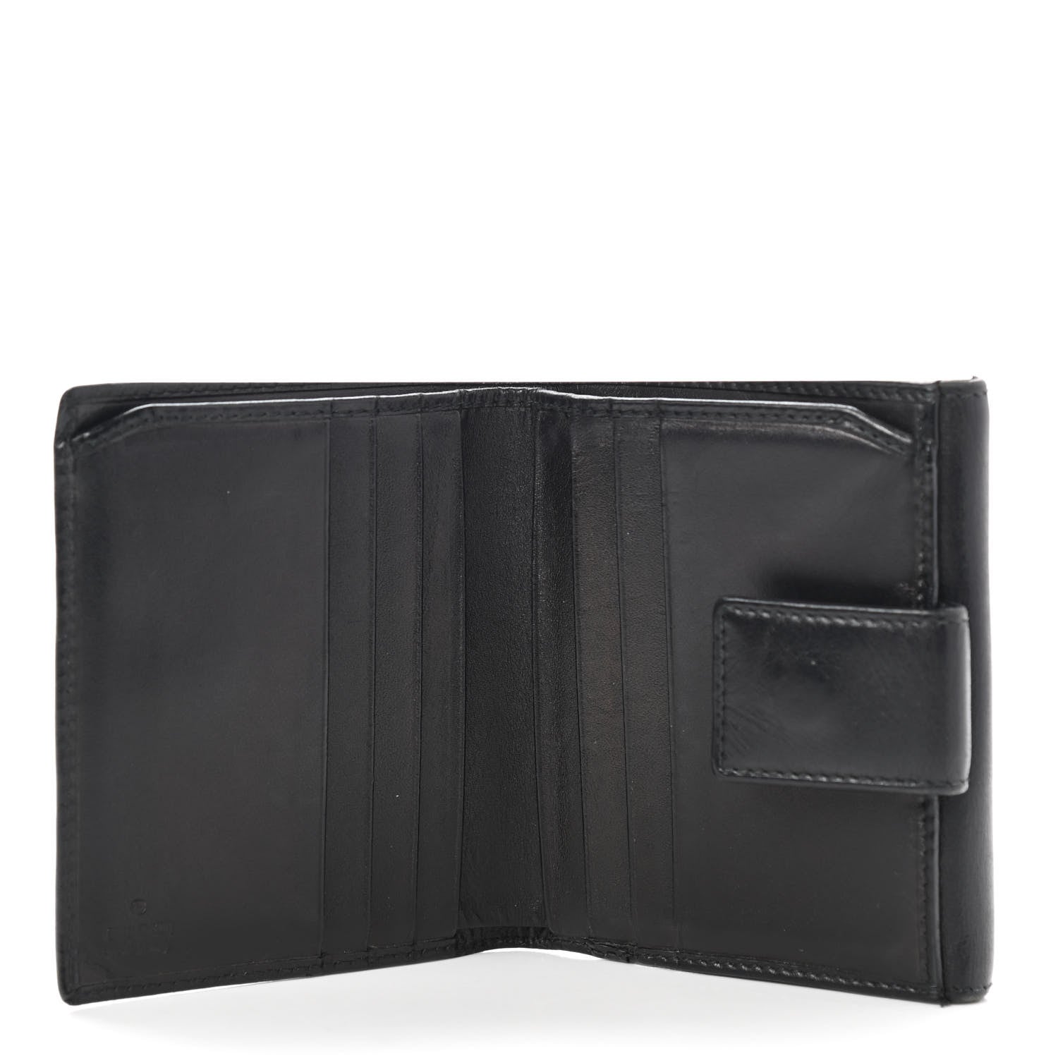 Gucci Calfskin Compact Wallet Black 8 of 17