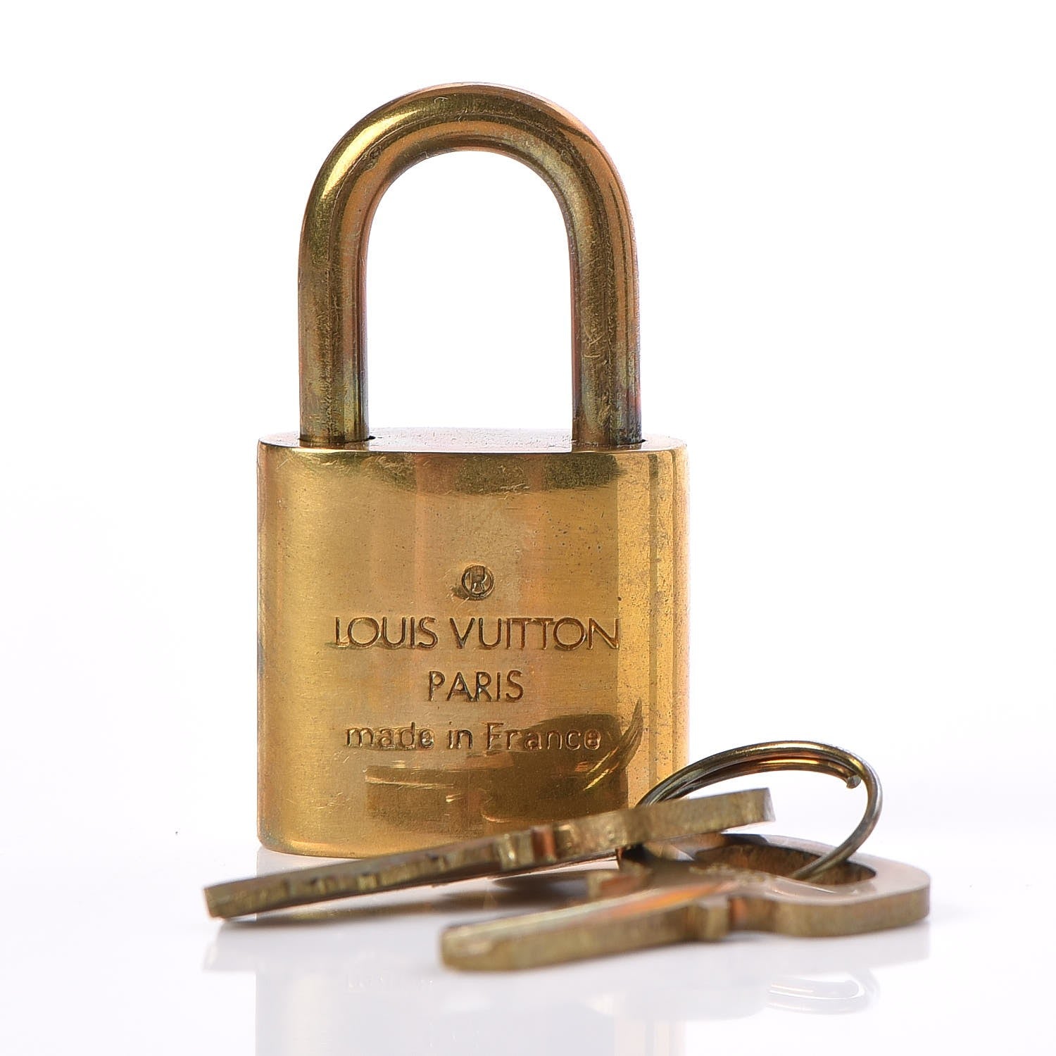 Louis Vuitton Brass Lock and Key Set #306 4 of 6