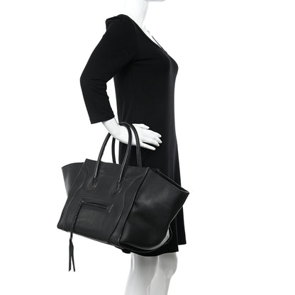 Celine Supple Calfskin Medium Phantom Luggage Black 2 of 22