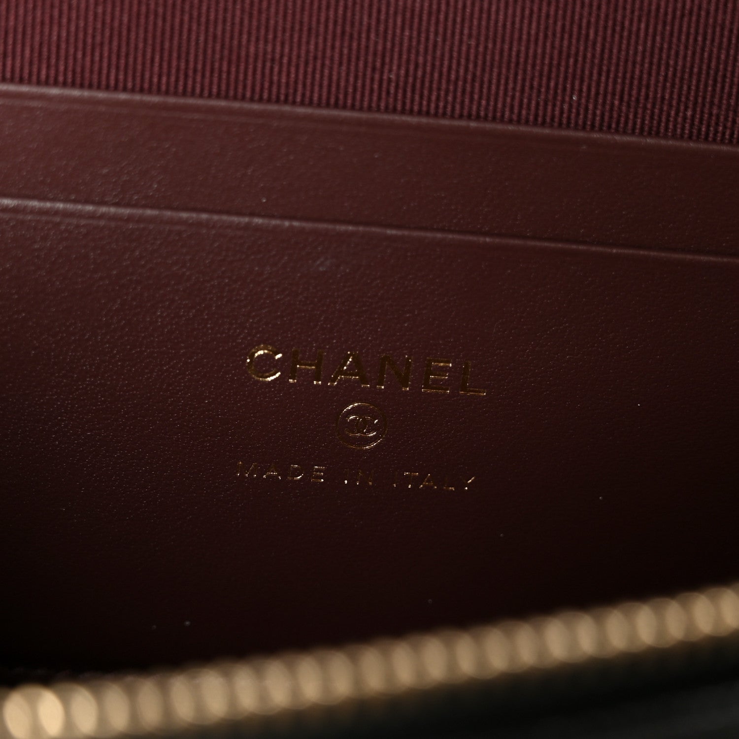 Chanel Caviar Quilted Top Handle Slim Vanity With Chain Black 6 of 11