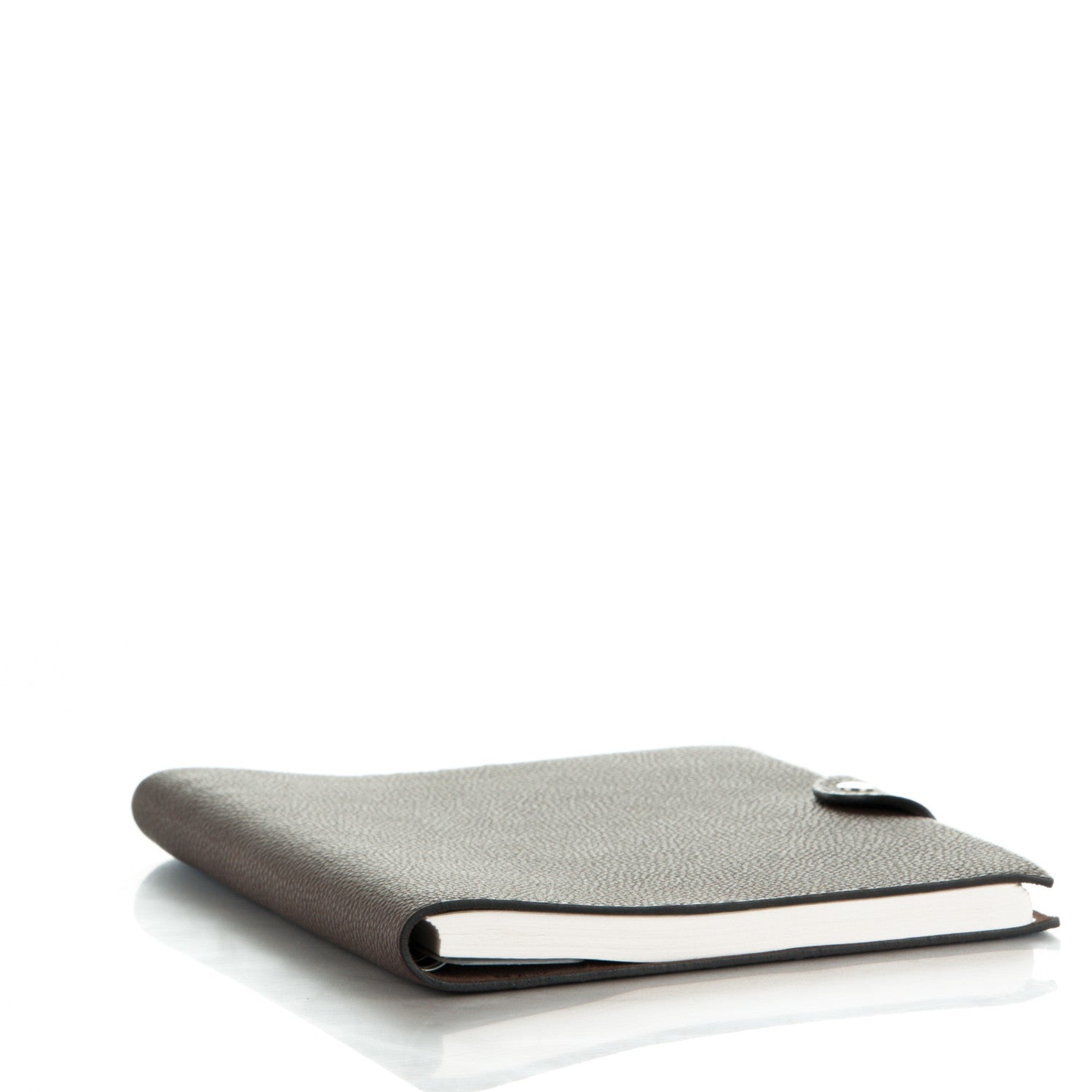 Hermes Togo Ulysse MM Notebook Cover Chocolate 4 of 7