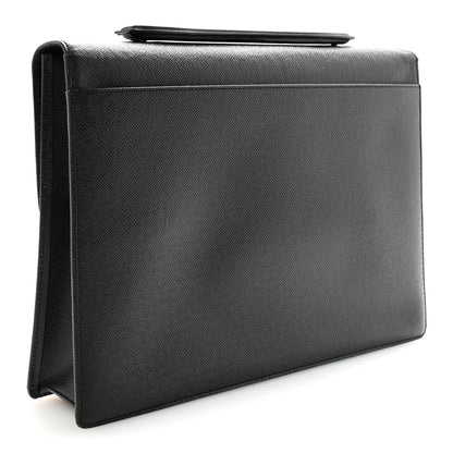 Louis Vuitton Taiga Angara Briefcase Black 3 of 9