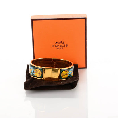 Hermes Enamel Printed Wide Bracelet GM 4 of 4