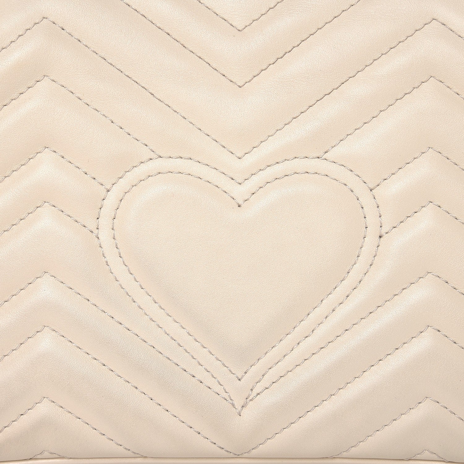 Gucci Calfskin Matelasse Small GG Marmont Shoulder Bag White 11 of 11