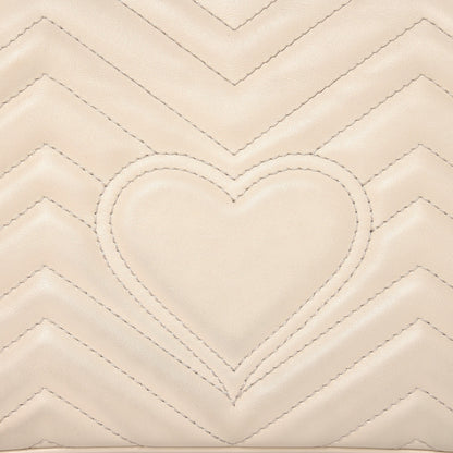 Gucci Calfskin Matelasse Small GG Marmont Shoulder Bag White 11 of 11