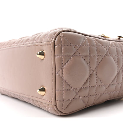 Christian Dior Lambskin Cannage Small Lucky Badges My Lady Dior Fard 10 of 10
