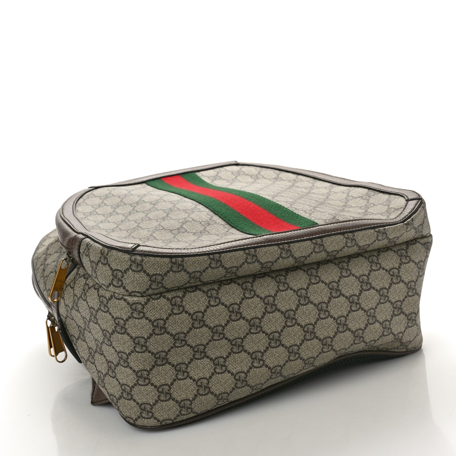 Gucci GG Supreme Monogram Medium Ophidia Day Backpack Brown 4 of 10