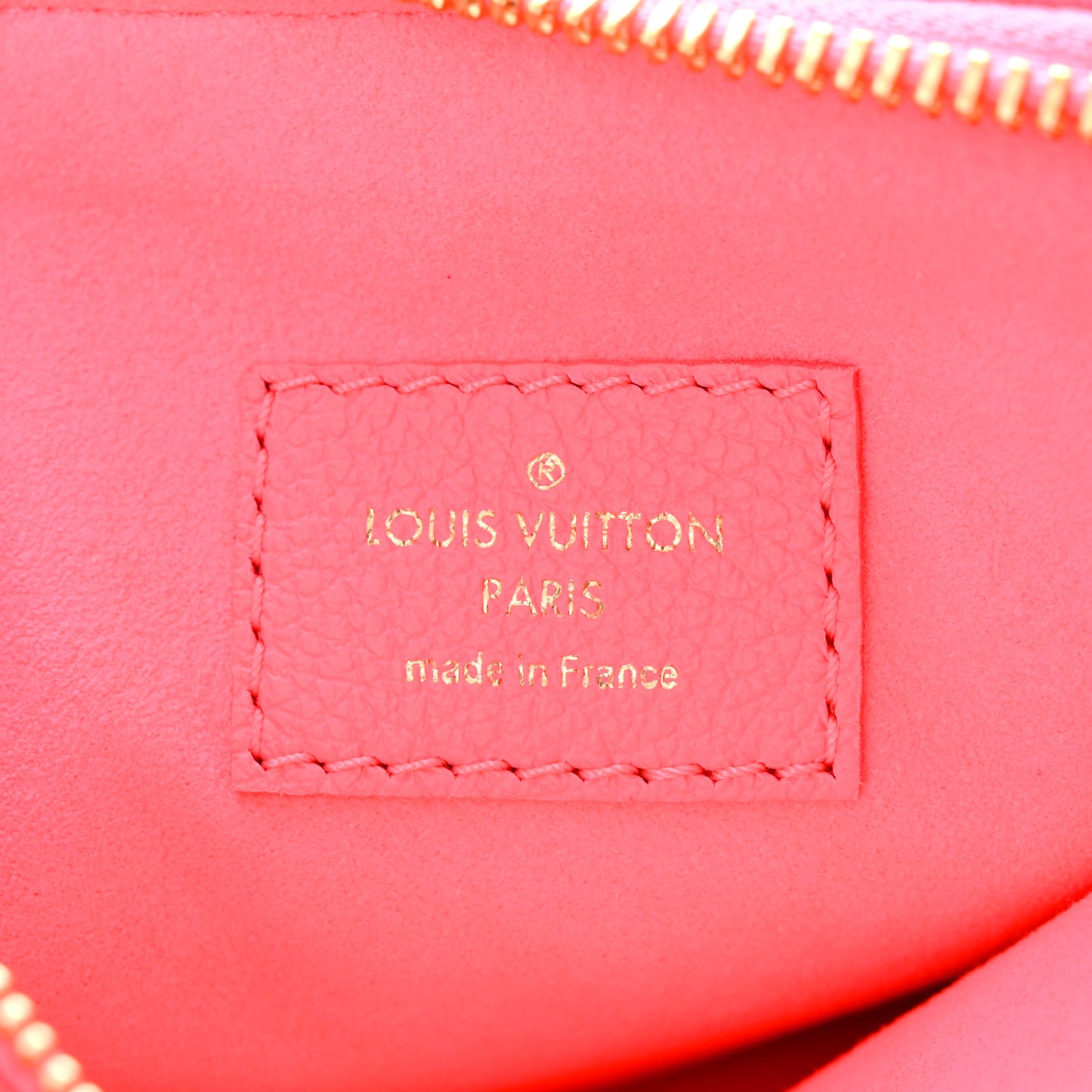 Calfskin Embossed Monogram Coussin BB Rose Fluo