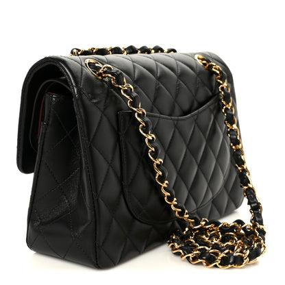 Chanel Lambskin Quilted Small Double Flap Black 3 of 11