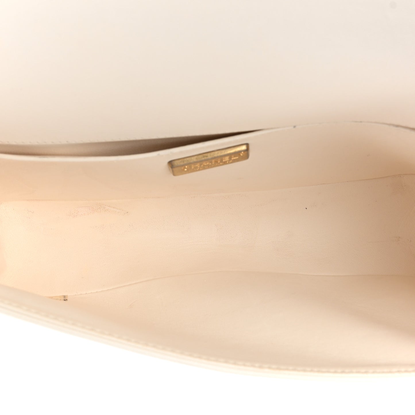 Snakeskin Medium Boy Flap White