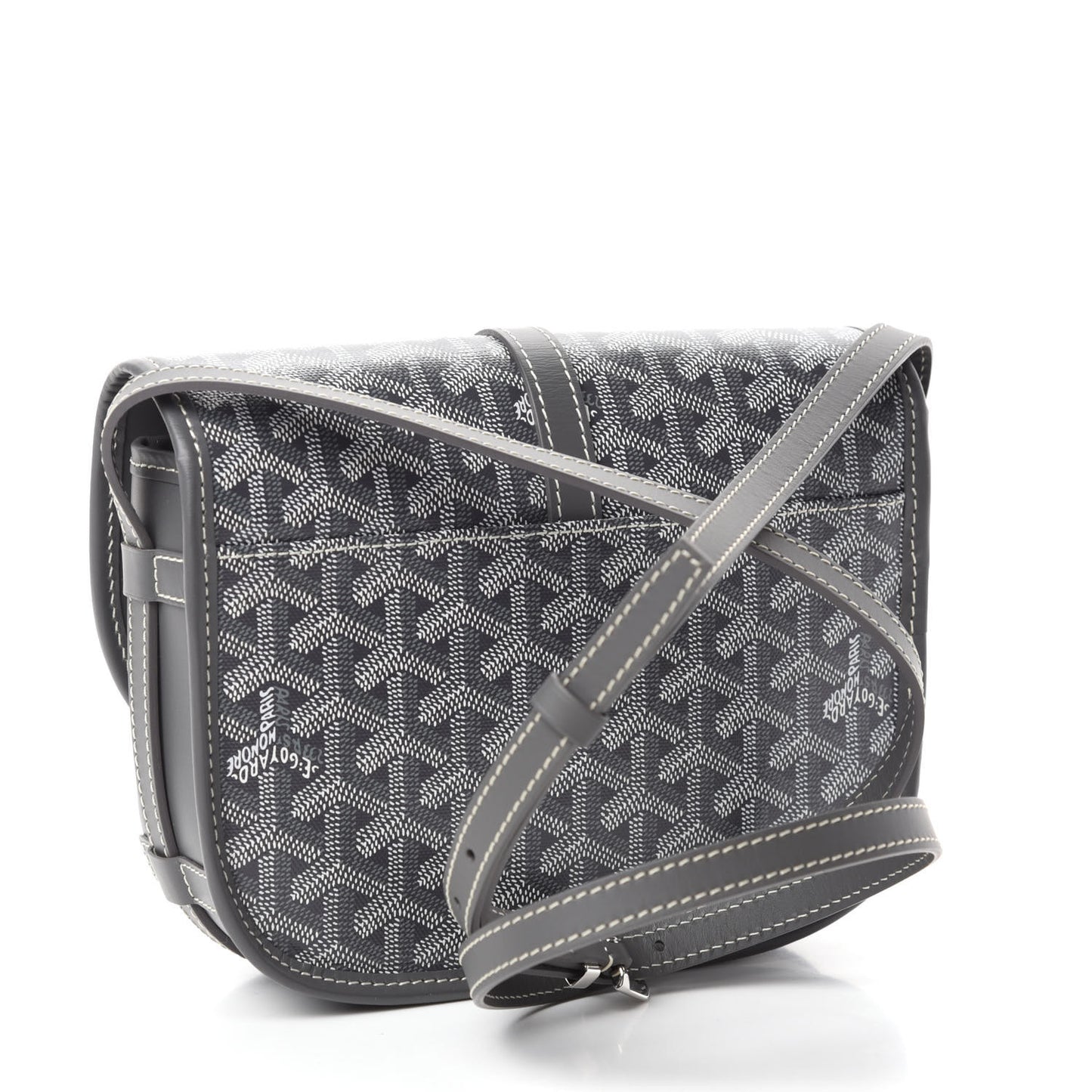 Goyardine Belvedere II PM Messenger Bag Gray