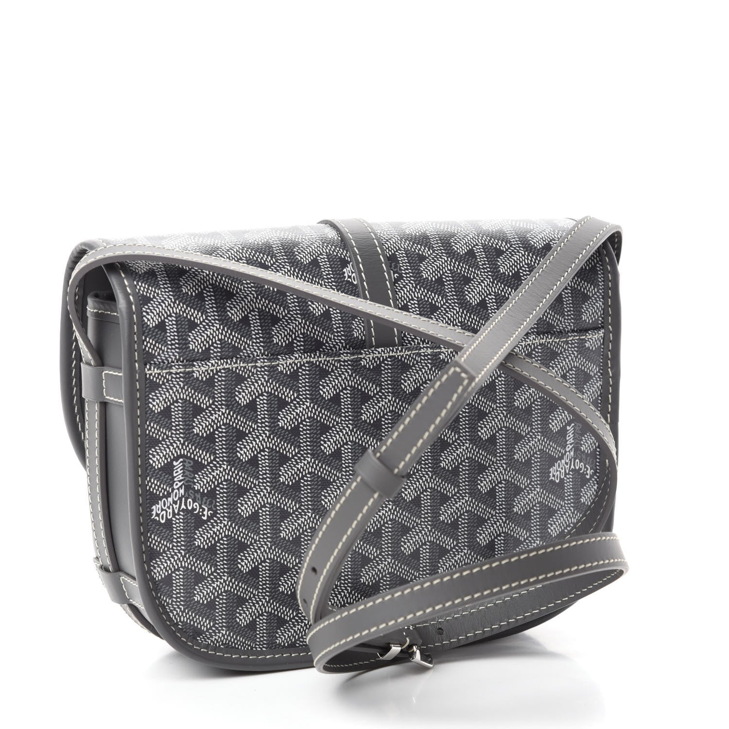 Goyard Goyardine Belvedere II PM Messenger Bag Gray 3 of 9