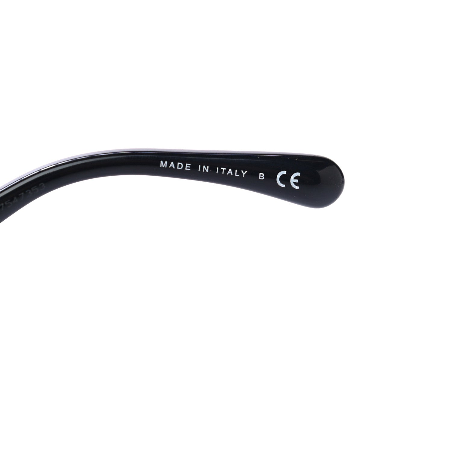 Chanel Acetate Strass Square Sunglasses 5422-B Black White 7 of 9