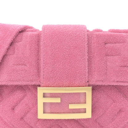 Fendi Terry Cloth Vitello Century Matte FF 1974 Embossed Belt Baguette Lollypop 10 of 10