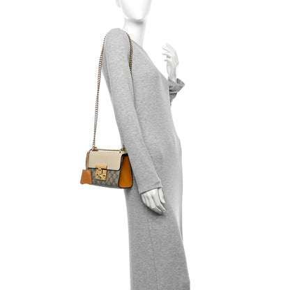 Gucci GG Supreme Monogram Calfskin Small Padlock Shoulder Bag Beige Mystic White Sun Oil 3 of 19
