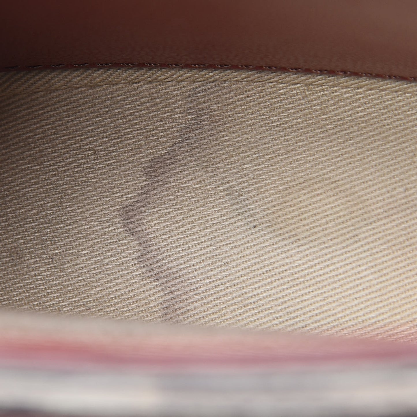Calfskin Lizard Embossed Small Aby Lock Sepia Brown