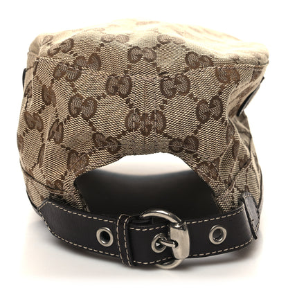 Gucci Monogram Military Hat XXL Brown 5 of 8