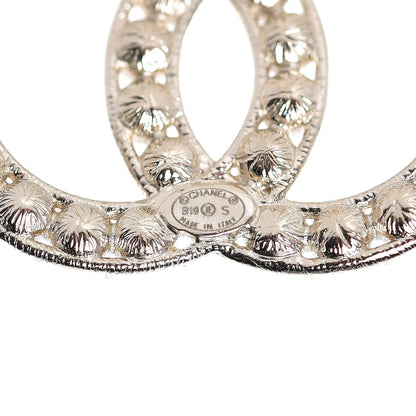 Chanel Crystal CC Large Stud Earrings Gold 3 of 5