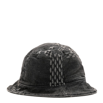 Louis Vuitton x NIGO Monogram Giant Denim Giant Damier Wave Sun Hat 60 Gray 1 of 8