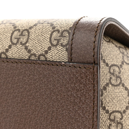 Gucci GG Supreme Monogram Web Medium Ophidia Tote Bag Brown 12 of 14