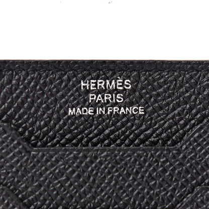 Hermes Epsom City 3CC Card Holder Black 6 of 8