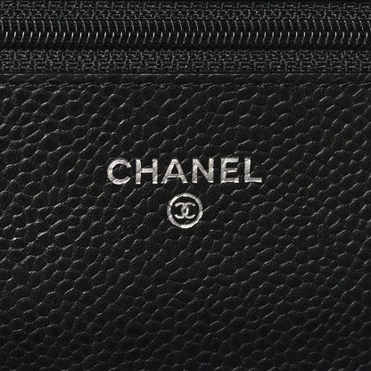 Chanel Caviar Quilted Wallet on Chain WOC Black 6 of 11