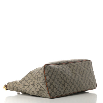 Gucci Soft GG Supreme Monogram Medium Crossbody Tote Beige Cuir 4 of 11