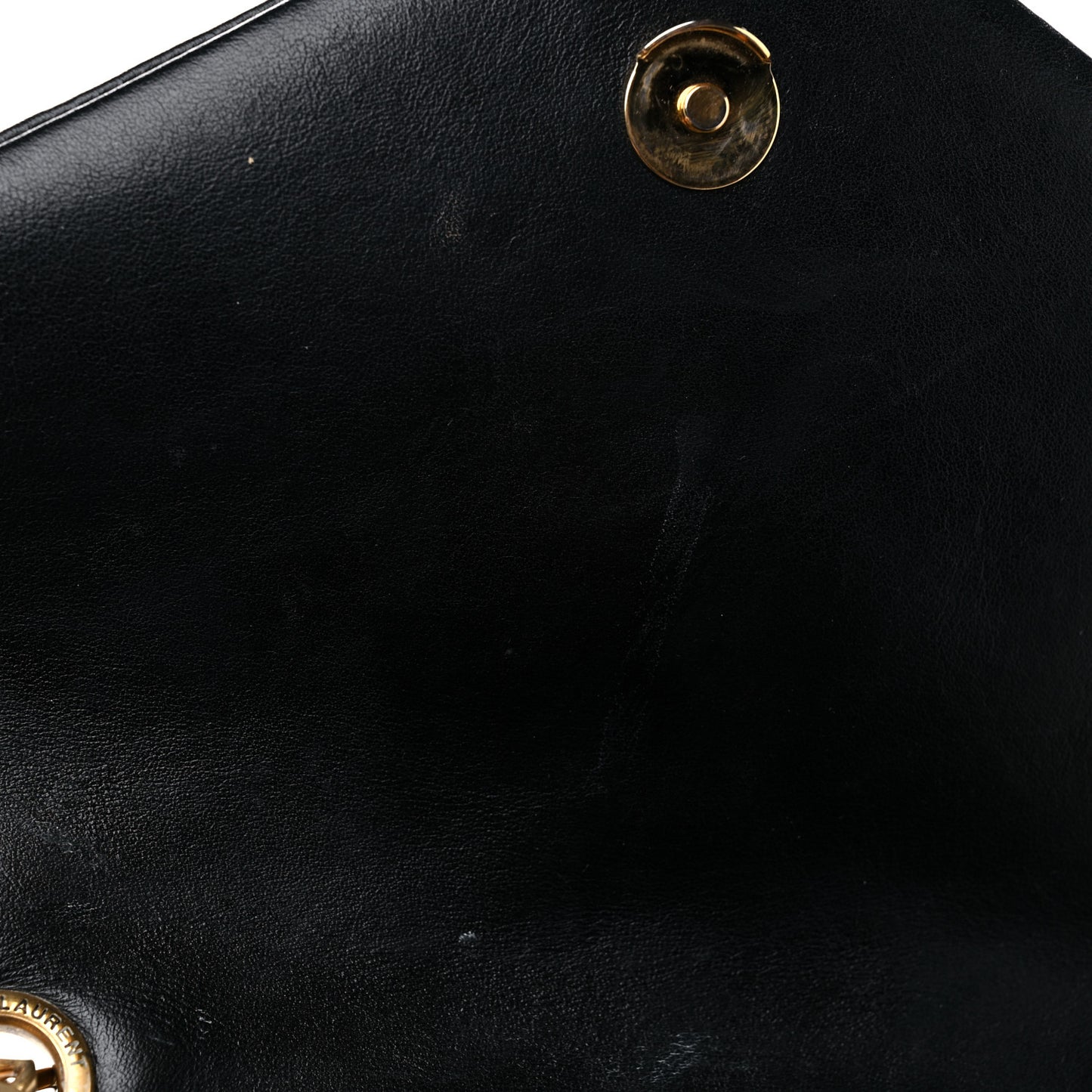 Calfskin Y Quilted Monogram Medium Loulou Chain Satchel Black