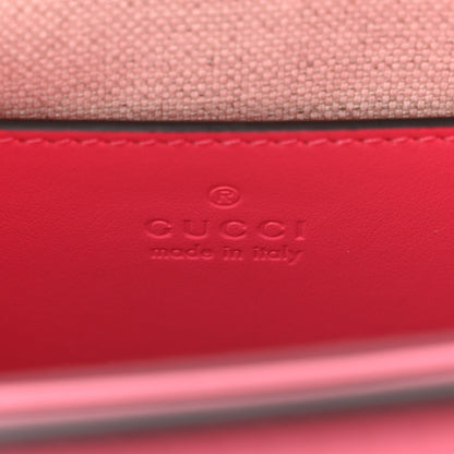 Gucci Calfskin GG Matelasse Small Slim Chain Shoulder Bag Rhodamine Pink Natural 9 of 12