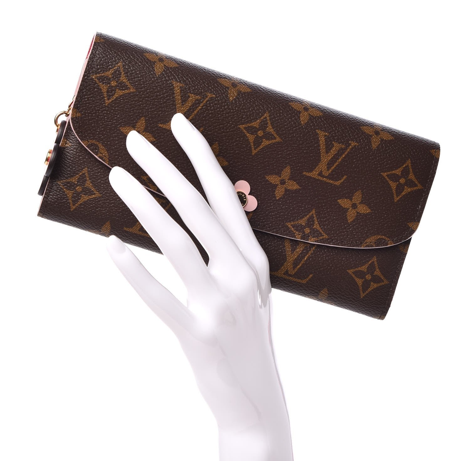 Louis Vuitton Monogram Bloom Flower Emilie Wallet 2 of 7