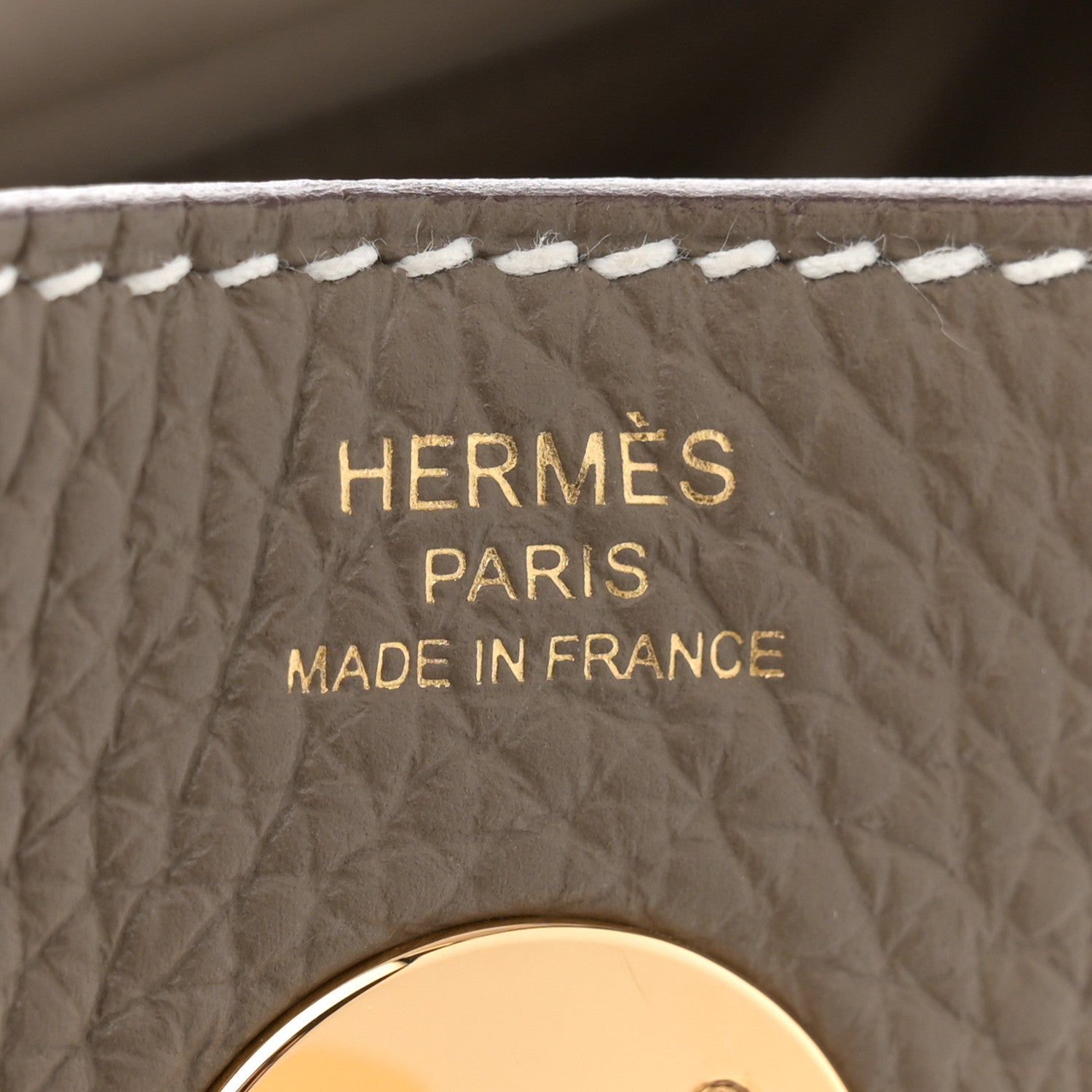 Hermes Taurillon Clemence Lindy 26 Etoupe 6 of 11