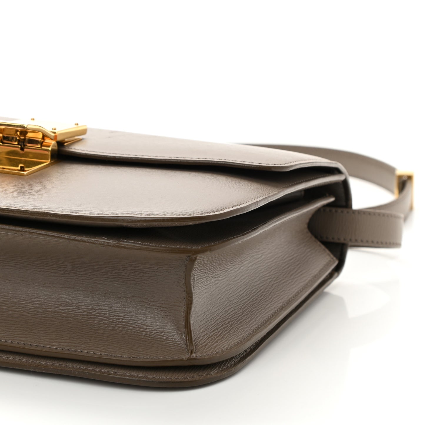 Liege Calfskin Medium Classic Box Flap Bag Souris