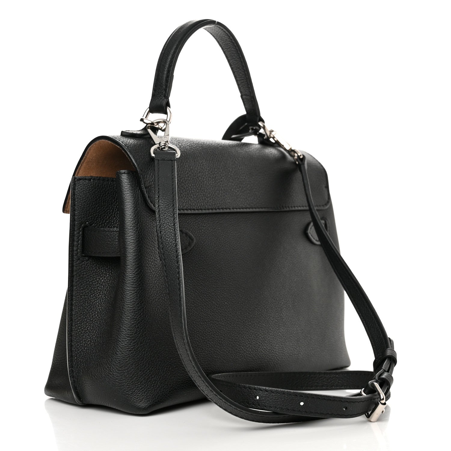 Louis Vuitton Calfskin Lockme Ever BB Black 3 of 10