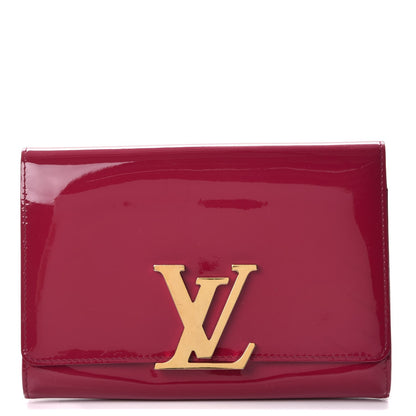 Louis Vuitton Patent Louise Clutch Rose Indien 1 of 11