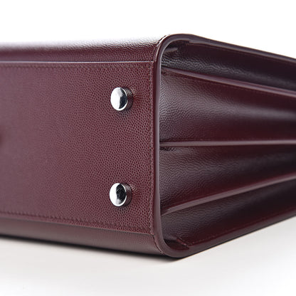 Saint Laurent Grained Calfskin Small Sac De Jour Bag Rouge Legion 9 of 10