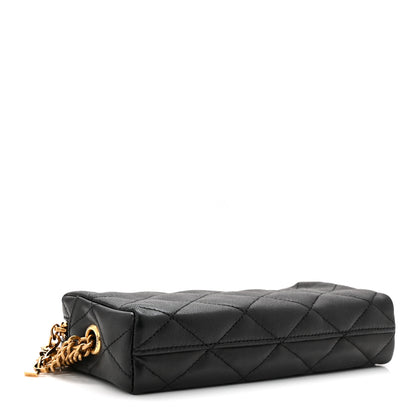 Saint Laurent Lambskin Quilted Cassandre Bijou Pouch Black 4 of 7