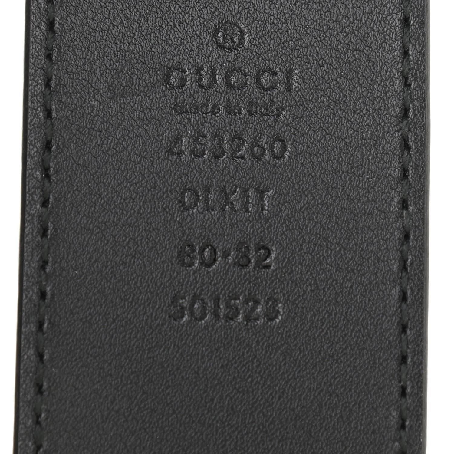 Gucci Moon Calfskin Pearl Double G 40mm Belt 80 32 Black Cream 8 of 10