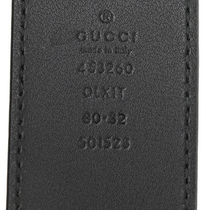 Gucci Moon Calfskin Pearl Double G 40mm Belt 80 32 Black Cream 8 of 10