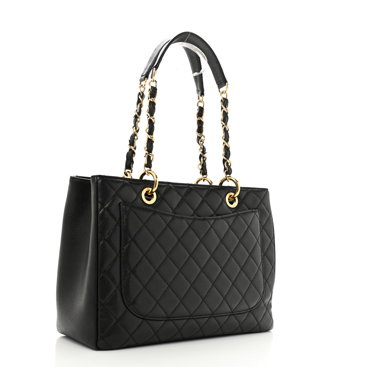 Chanel Caviar Quilted Grand Shopping Tote GST Black 3 of 13