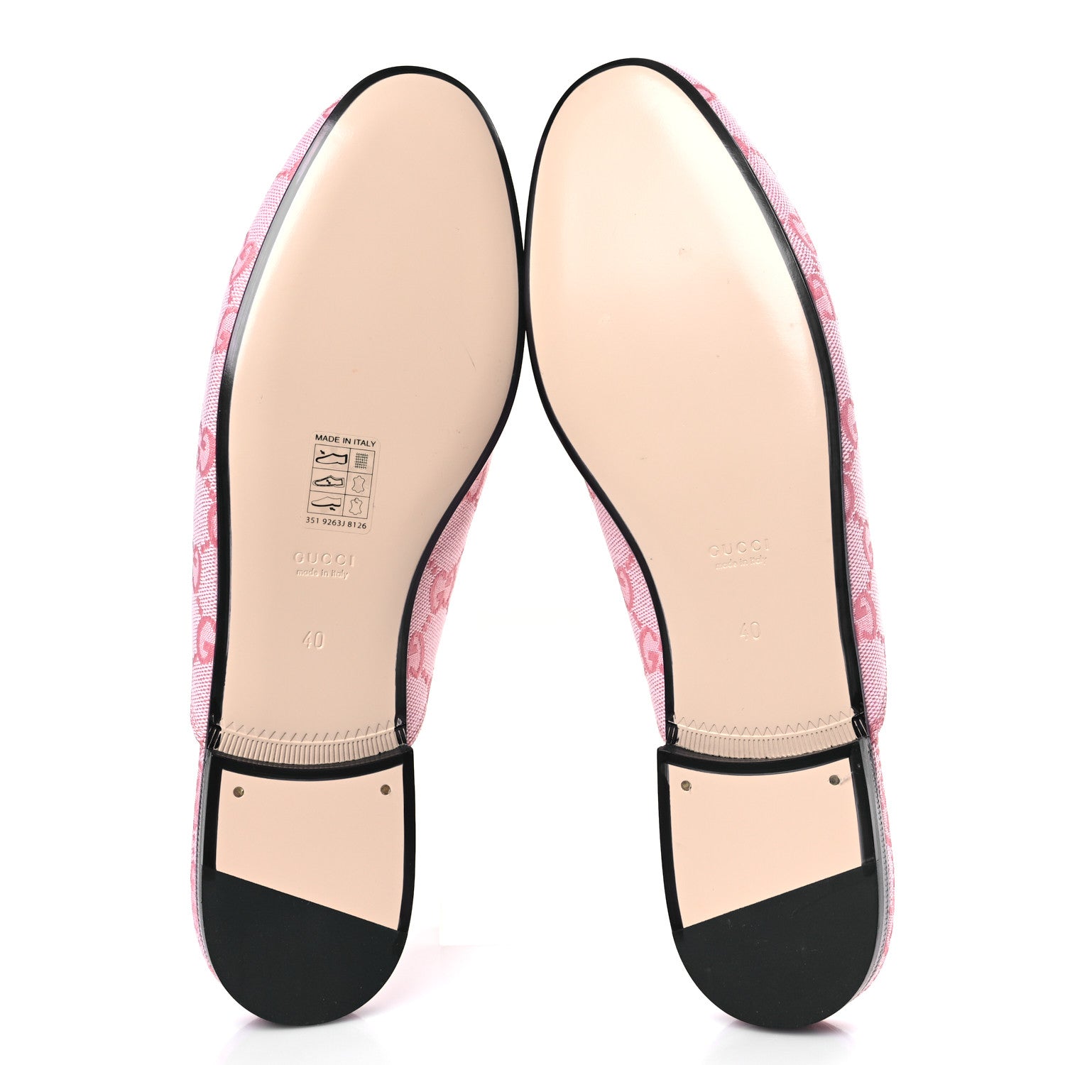 Gucci Canvas GG Monogram Nappa Womens Princetown Slippers 40 Cotton Candy Dark Cotton Candy Wild Rose 7 of 9