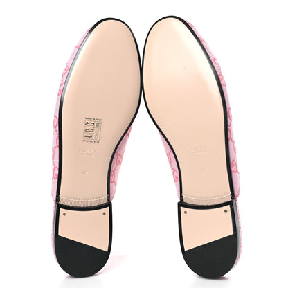 Gucci Canvas GG Monogram Nappa Womens Princetown Slippers 40 Cotton Candy Dark Cotton Candy Wild Rose 7 of 9