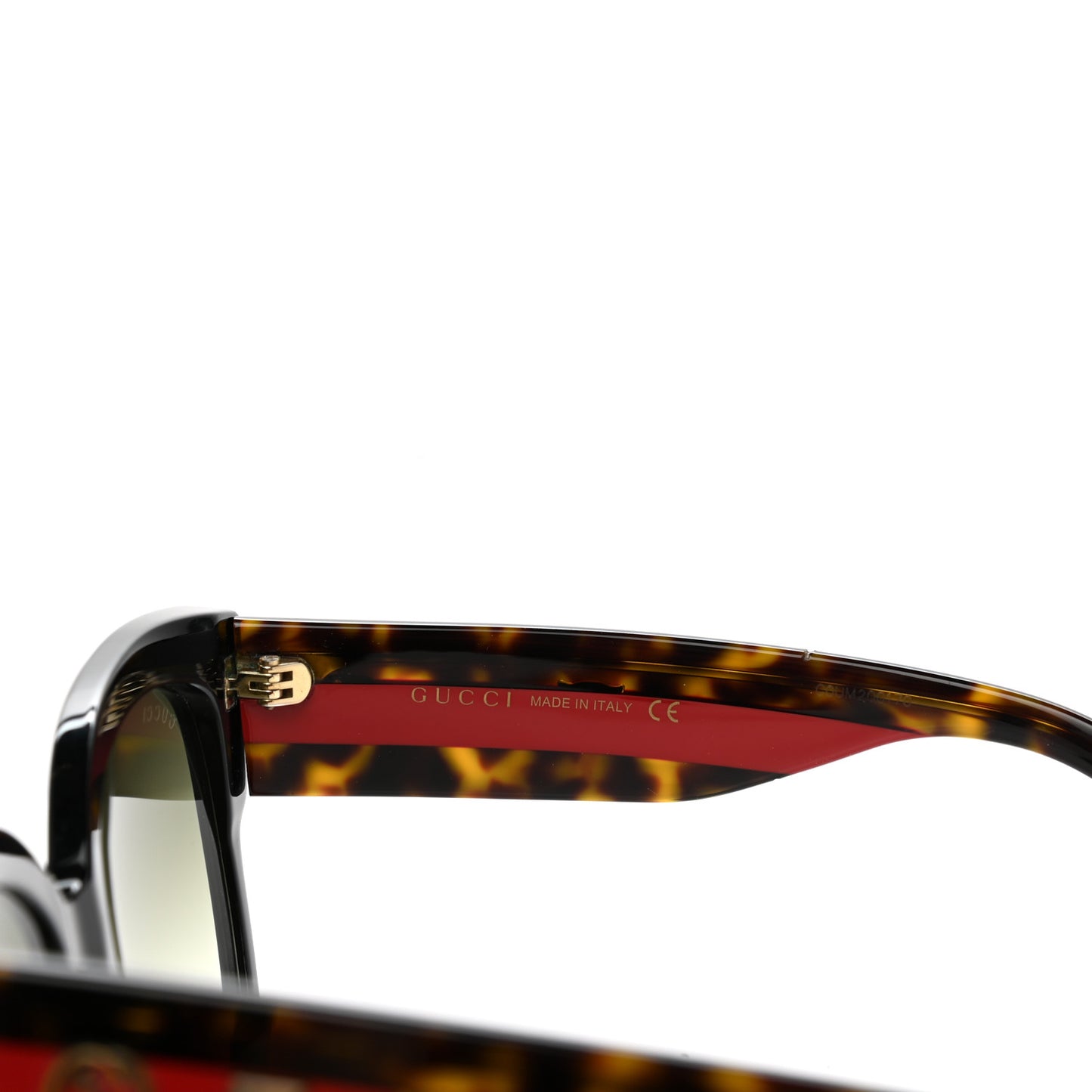 Square Frame Web Sunglasses GG0059S Black Tortoise