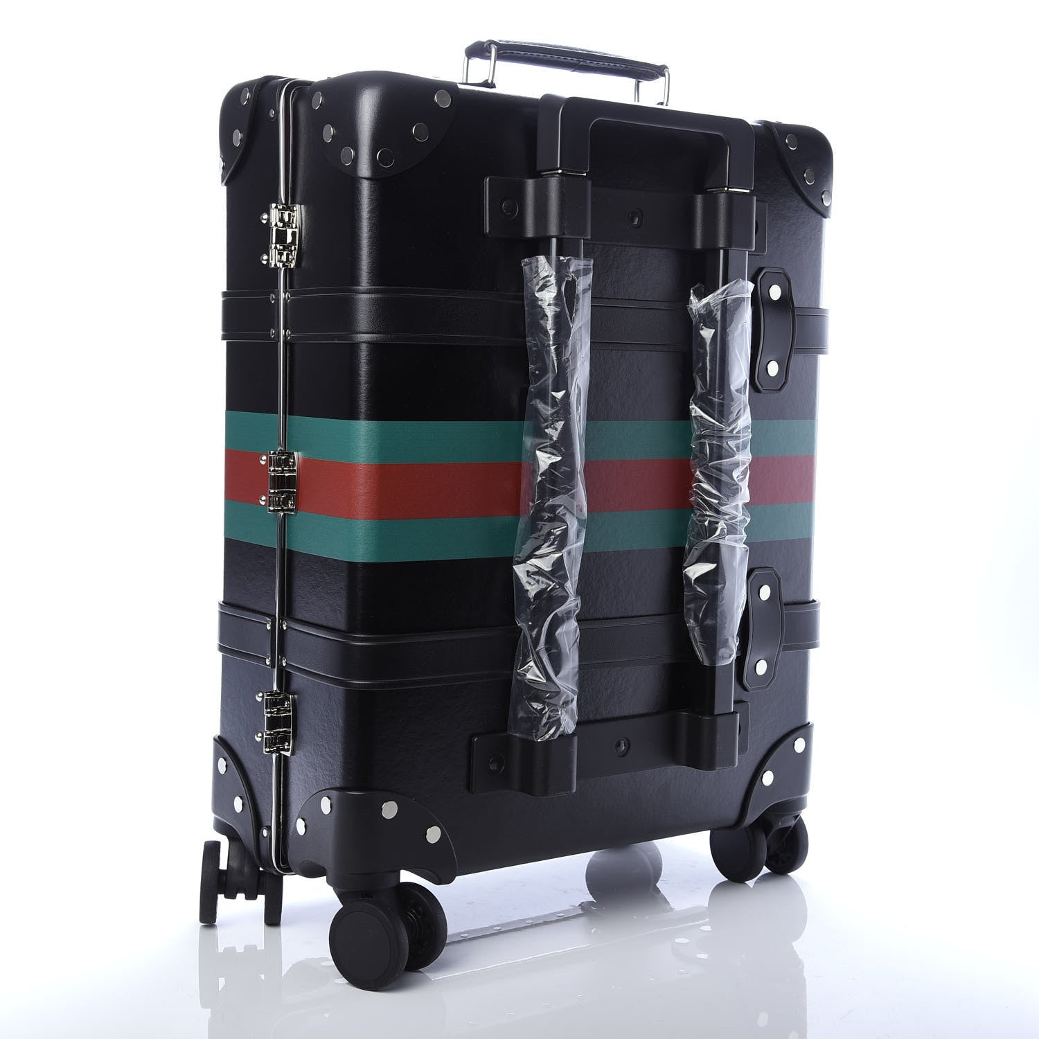 Gucci Calfskin Web Globe-Trotter Carry-On Black 4 of 9