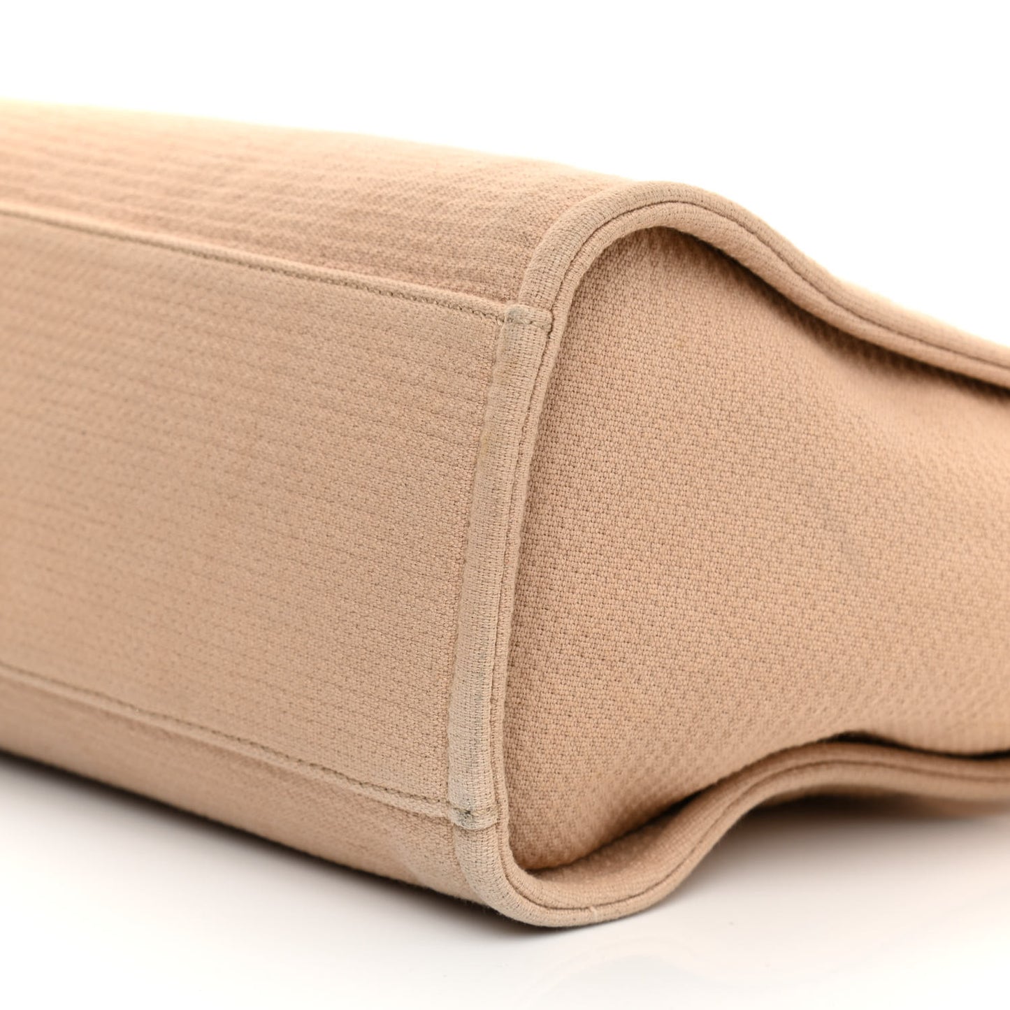 Mixed Fibers Small Deauville Tote Beige