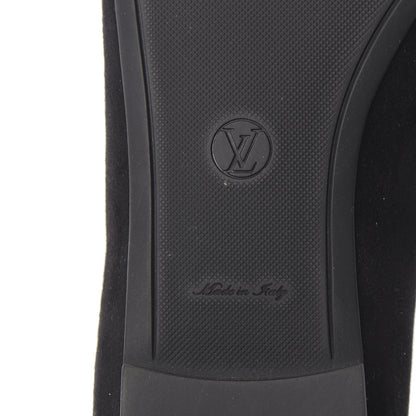 Louis Vuitton Suede Monogram Uniformes Ballet Flats 41 Black 6 of 8