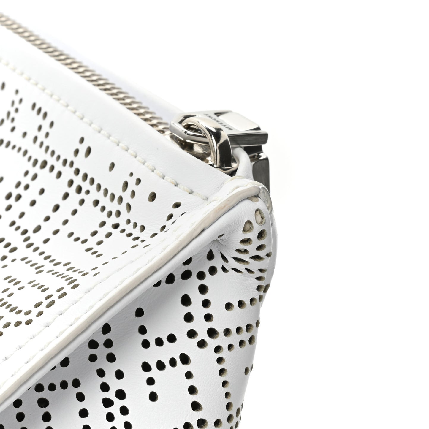 Lambskin Perforated Small Pandora Ivory